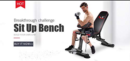 Z ZHICHI Banco de pesas ajustable multifunción para gimnasio en casa,