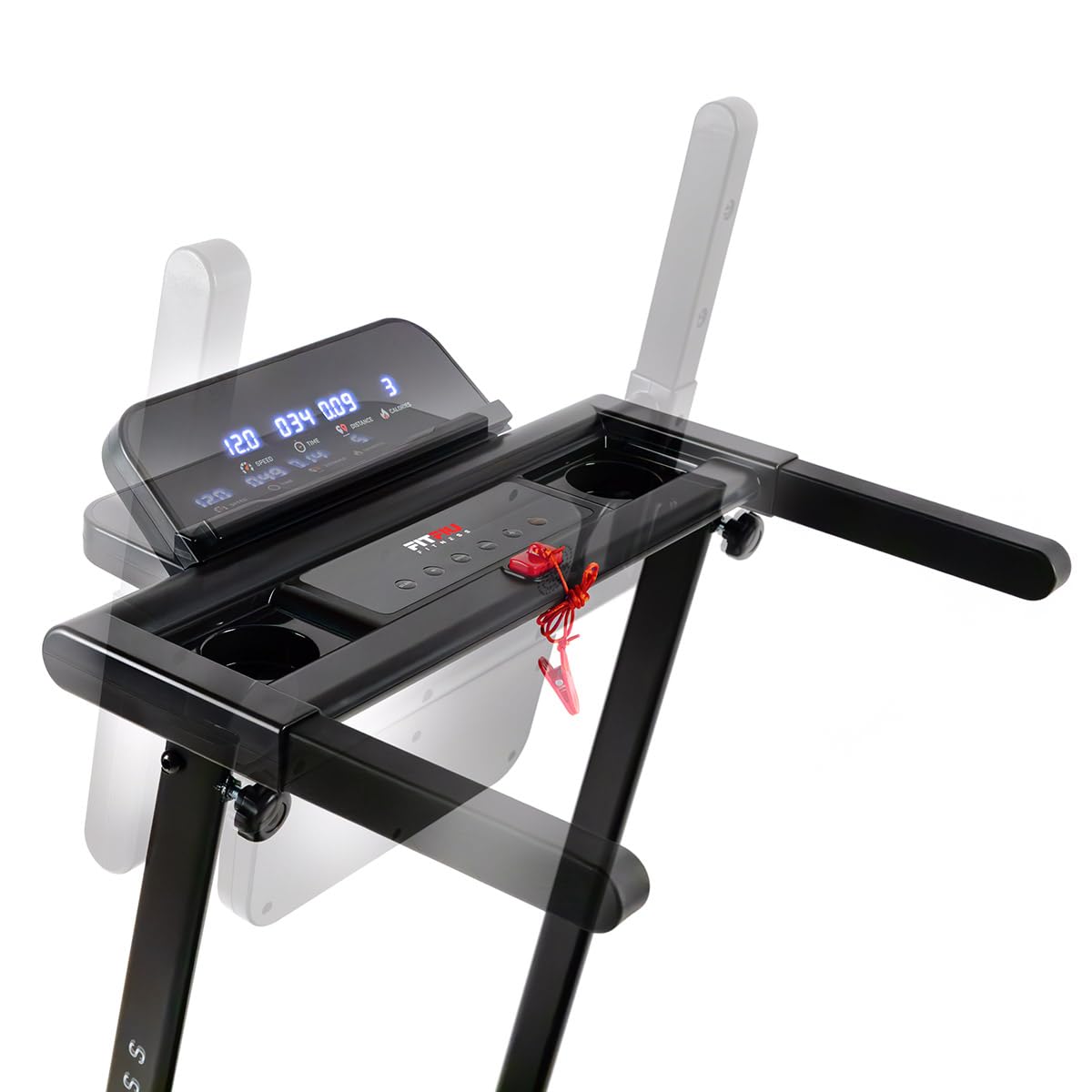 FITFIU Fitness MC-160 - Cinta de Correr 2 en 1 para Andar y Correr, Walking Pad Plegable, 12 programas, Bluetooth y Speakers, Conectividad App Kinomap, Caminadora Ultracompacta para el Hogar/Oficina