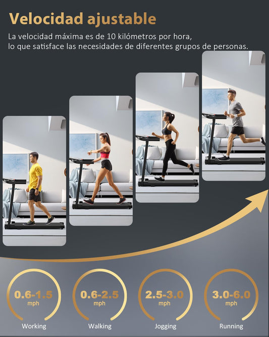 Kerolina Cinta de Correr Plegable Andar - Caminadora Electrica para Casa con Pantalla