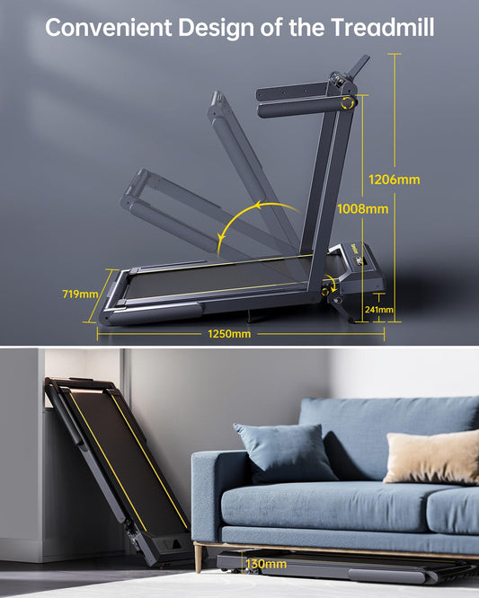 TOPUTURE 12% Inclinación Cinta de Correr Plegable,
