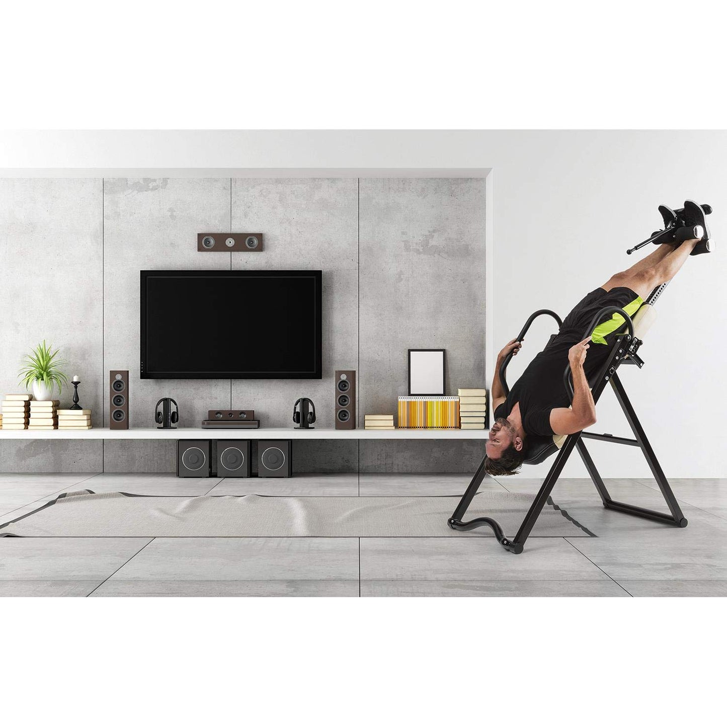 Klarfit Ease Deluxe - Banco de inversión, hasta 136 kg, para 1,54-1,98 m, beige