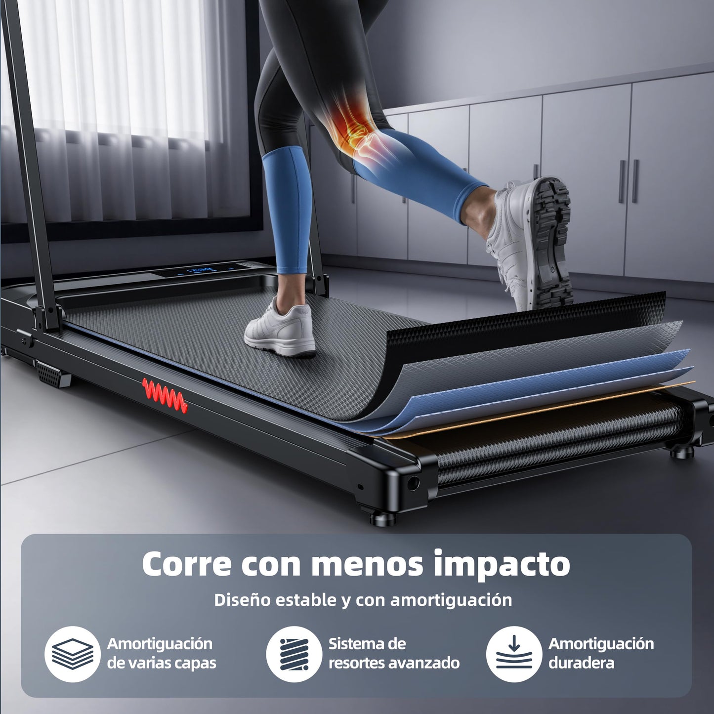 Cinta de Correr Plegable Andar - Walking Pad Treadmill for Home Office Use Under Desk
