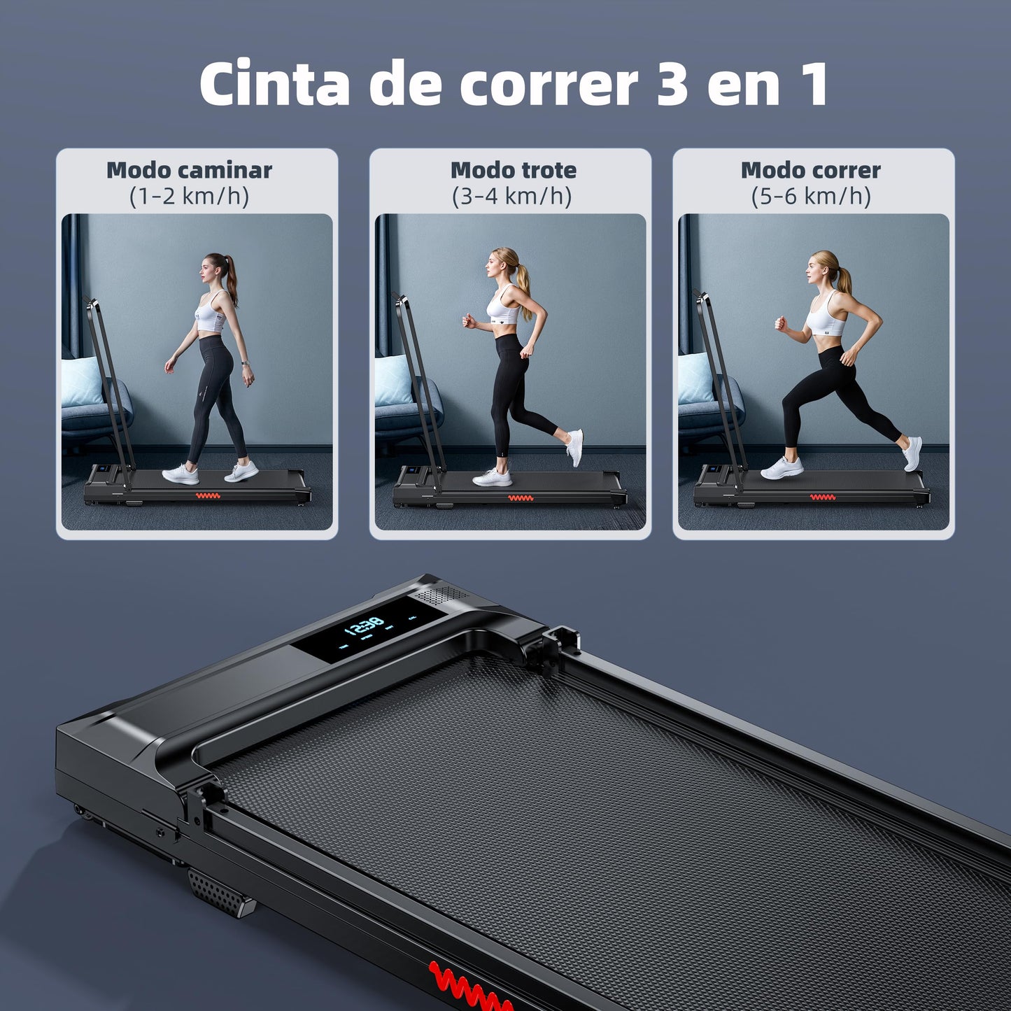 Cinta de Correr Plegable Andar - Walking Pad Treadmill for Home Office Use Under Desk