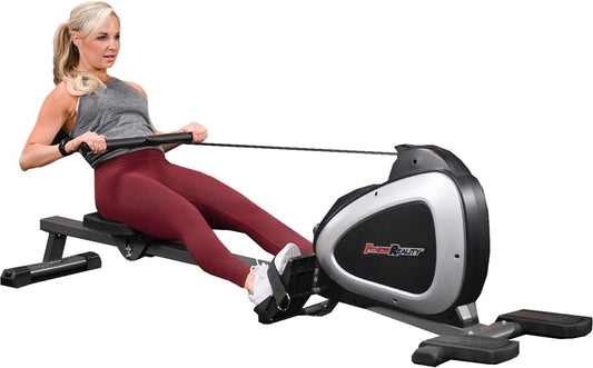 FITNESS REALITY - Máquina de remo magnética 1000 PLUS con bluetooth, con ejercicios extendidos de cuerpo completo opcionales y aplicación gratuita