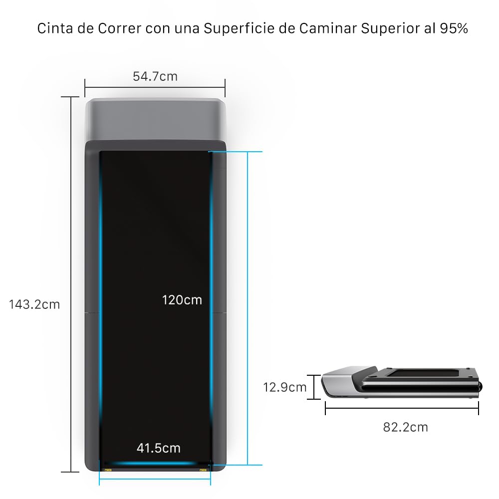WalkingPad P1 Cinta para Correr y Andar Electrica Plegable - Cinta Pequeña y Plana 0,5-6 KM/H, para Casa y Oficina