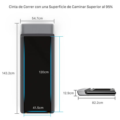WalkingPad P1 Cinta para Correr y Andar Electrica Plegable - Cinta Pequeña y Plana 0,5-6 KM/H, para Casa y Oficina