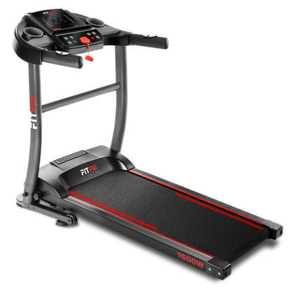 FITFIU Fitness Cinta de Correr Plegable, 1500W 14km/h, inclinación Manual, Superficie 40x110cm, 12 programas, Pantalla LCD, pulsómetro, Ruedas de Transporte
