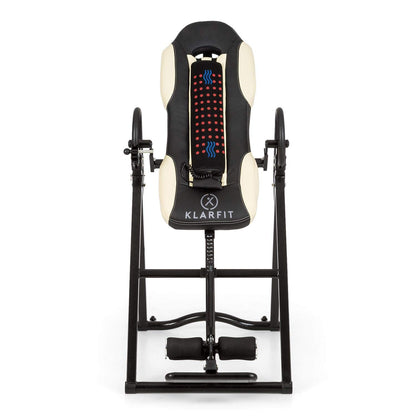 Klarfit Ease Deluxe - Banco de inversión, hasta 136 kg, para 1,54-1,98 m, beige