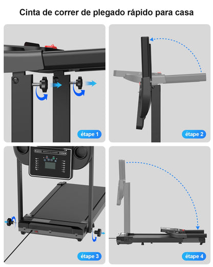 Kerolina Cinta de Correr Plegable Andar - Caminadora Electrica para Casa con Pantalla