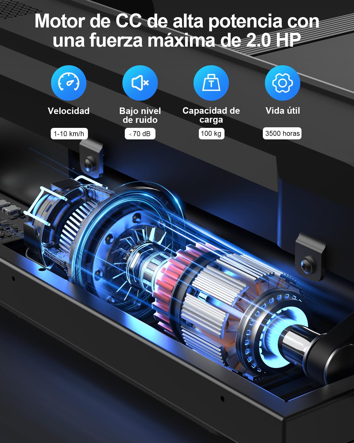 Kerolina Cinta de Correr Plegable Andar - Caminadora Electrica para Casa con Pantalla