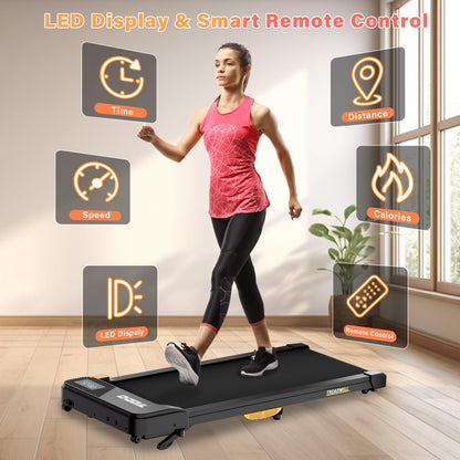 TODO Cinta de Correr Eléctrica con Inclinación, Walking Pad 1-6km/h con Control Remoto y App,