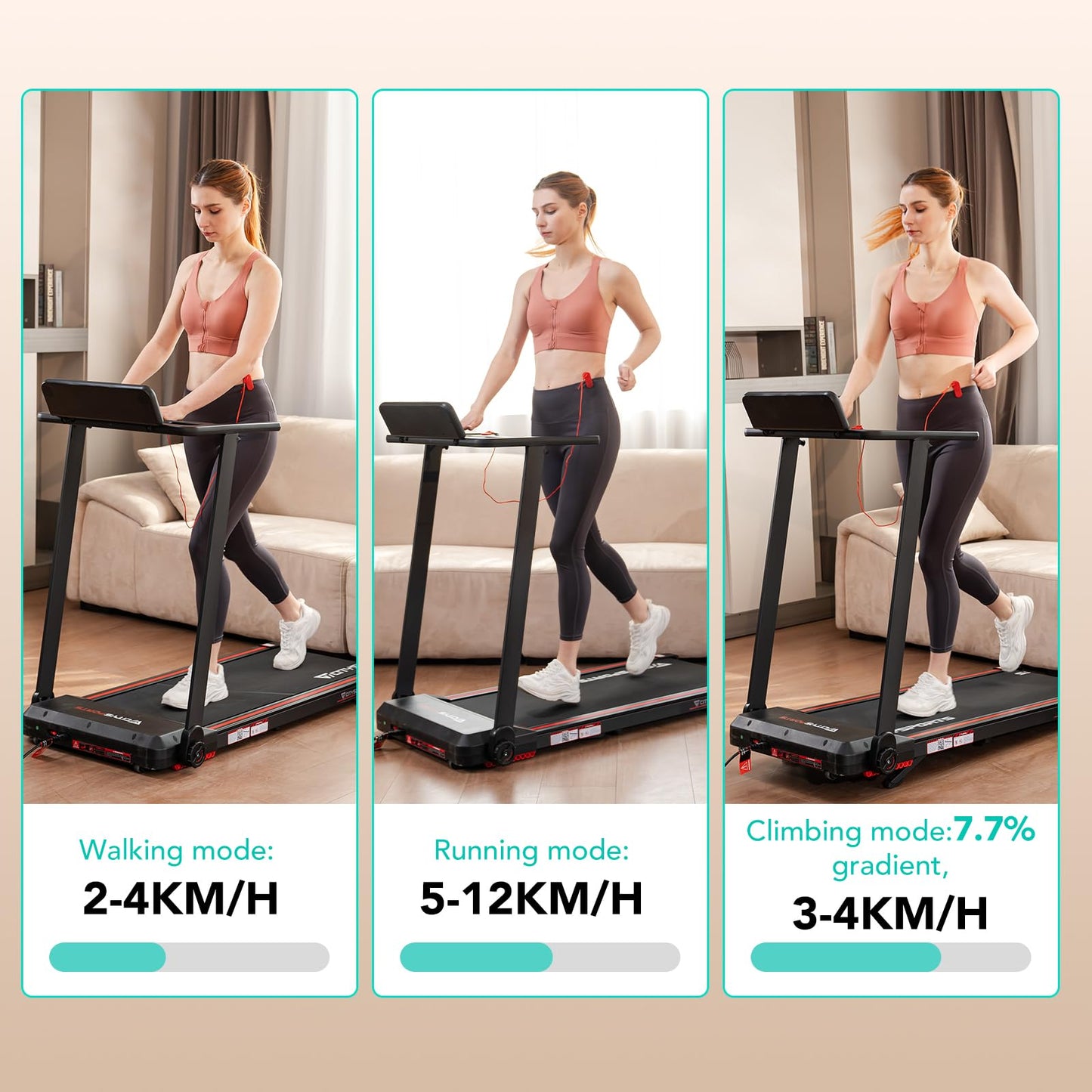 CITYSPORTS Cinta de Correr Plegable,Cinta de Andar eléctrica,