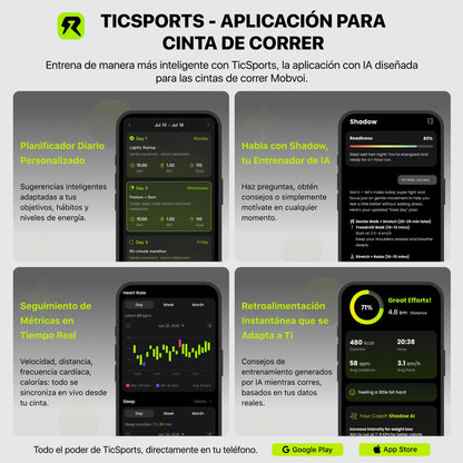 Mobvoi Home Treadmill SE Cinta de Correr Plegable 3 en 1 2.5 HP Compact Portable