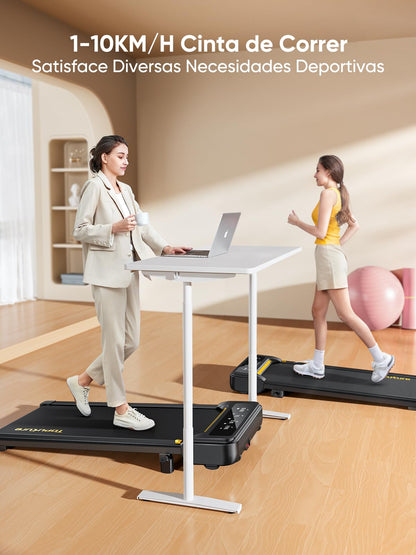 Almohadilla Toputure 9% Inclinada Cinta de Correr, 2.5HP Hogar Electrica Cinta de Correr Debajo Escritorio,