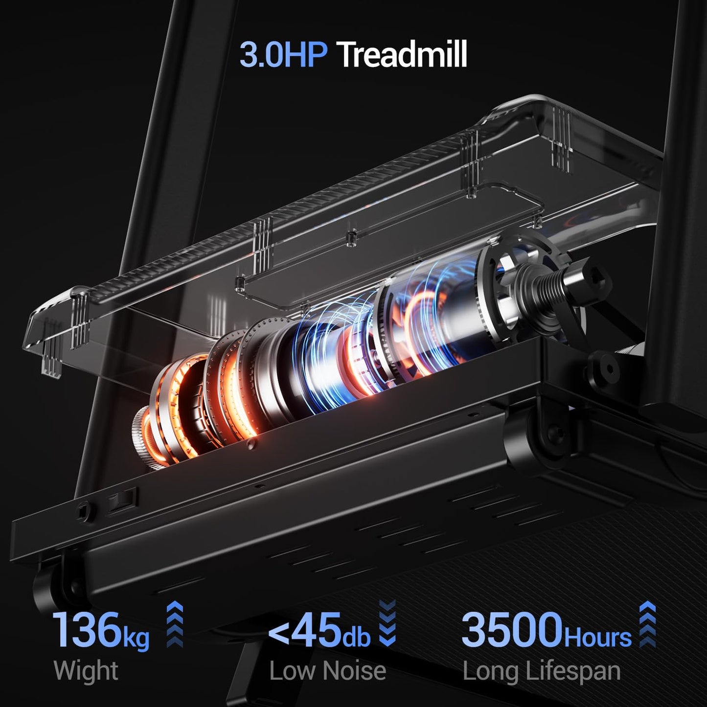 LONTEK Cinta de Correr Plegable con Inclinación 9%, Cinta de Andar Plegable 12KM/H