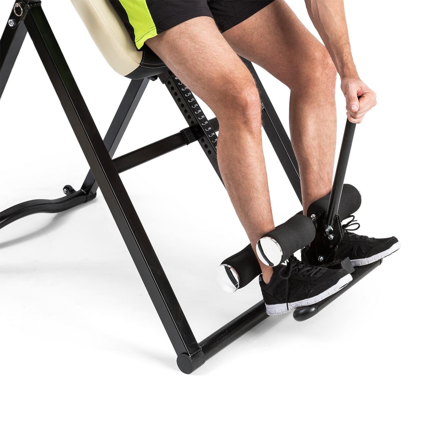 Klarfit Ease Deluxe - Banco de inversión, hasta 136 kg, para 1,54-1,98 m, beige