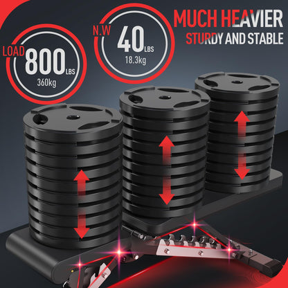 JOROTO MD60 Banco De Pesas Ajustable – Banco De Entrnamiento De Musculación Plegable De Capacidad De 360 kg Para Bench Press De Cuerpo Completo