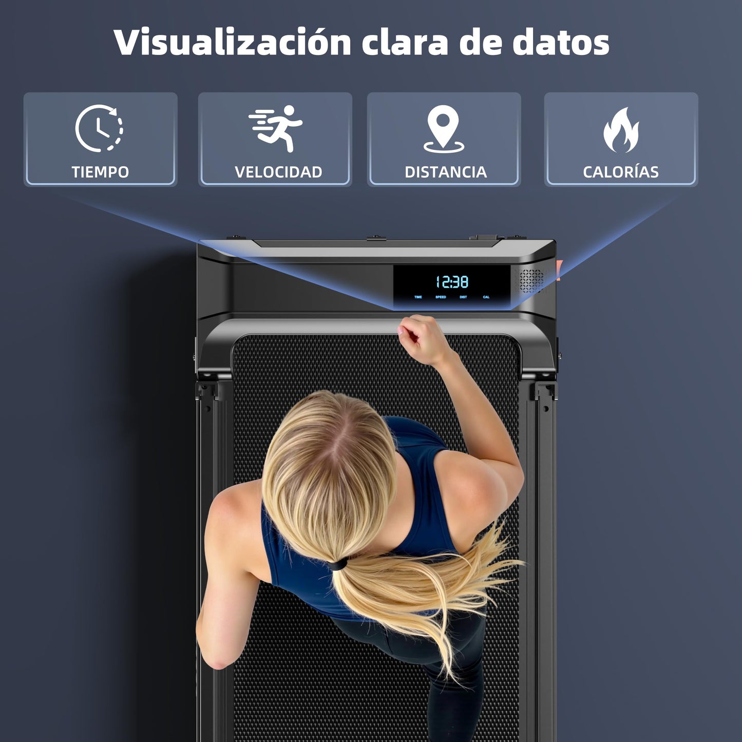 Cinta de Correr Plegable Andar - Walking Pad Treadmill for Home Office Use Under Desk