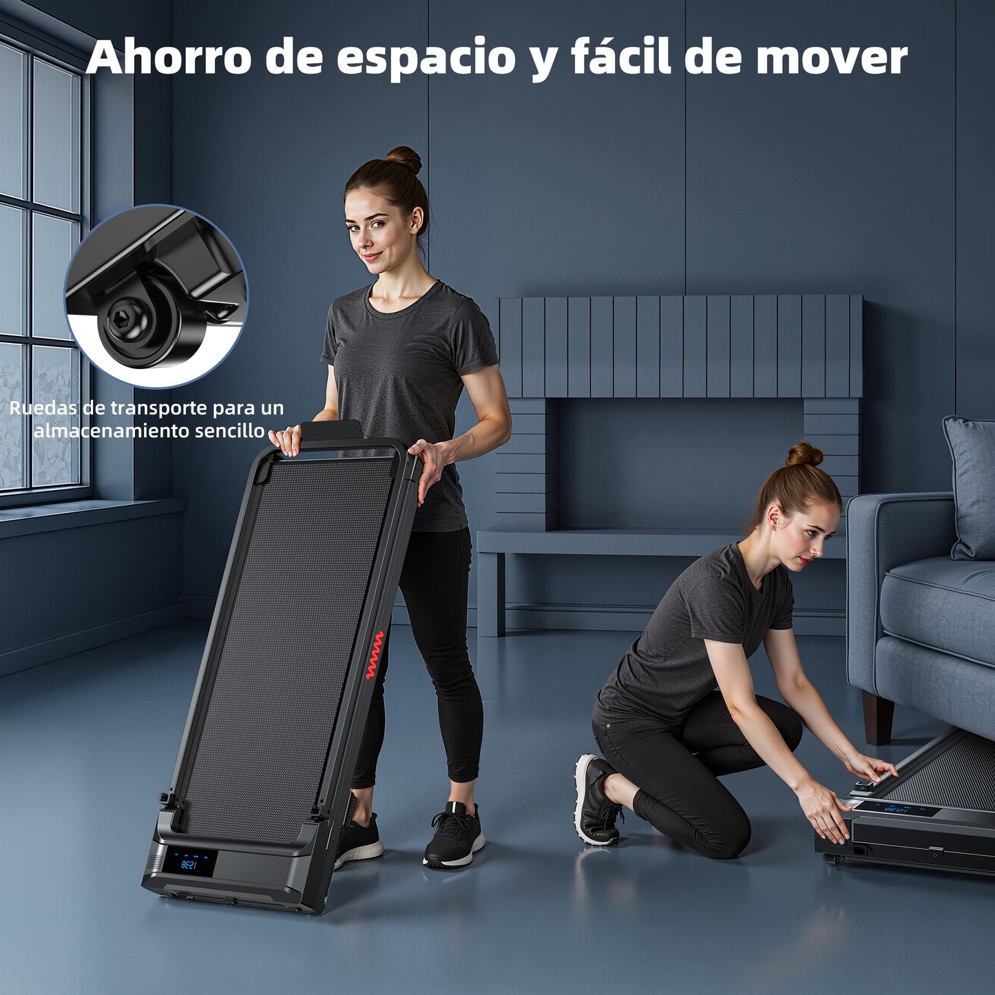 Cinta de Correr Plegable Andar - Walking Pad Treadmill for Home Office Use Under Desk