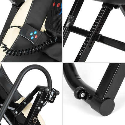 Klarfit Ease Deluxe - Banco de inversión, hasta 136 kg, para 1,54-1,98 m, beige