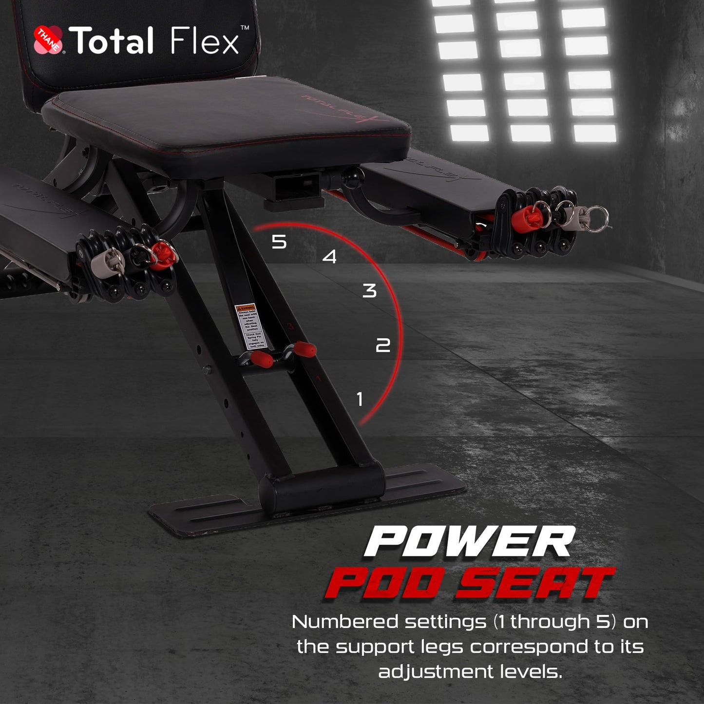 TOTAL FLEX L Banco de Pesas Plegable y Banco de Prenss para Ejercicio