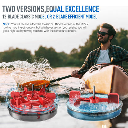 JOROTO MR23 Máquina de Remo para Casa, Máquina de Remo de Agua, Capacidad de Peso de 150 kg, Pantalla de LCD con Función Bluetooth y Soporte para iPad
